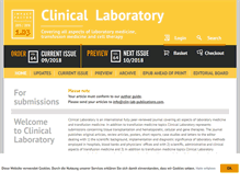 Tablet Screenshot of clinical-laboratory.de